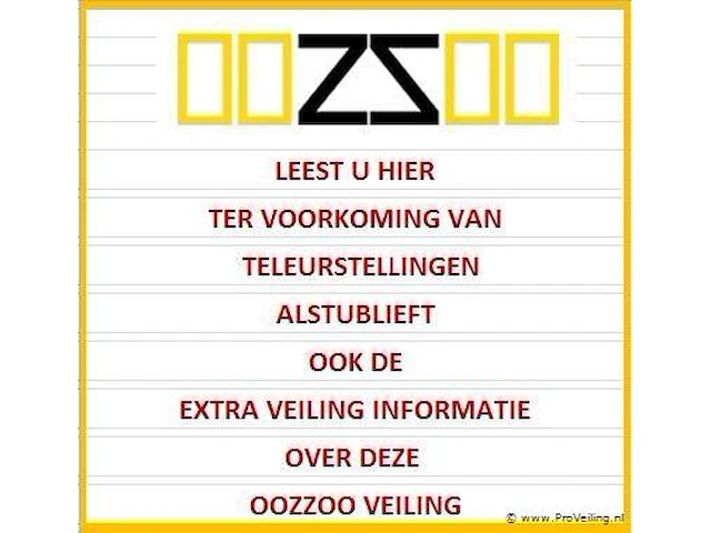 Extra veilinginformatie oozzoo, wageningen - afbeelding 1 van  1