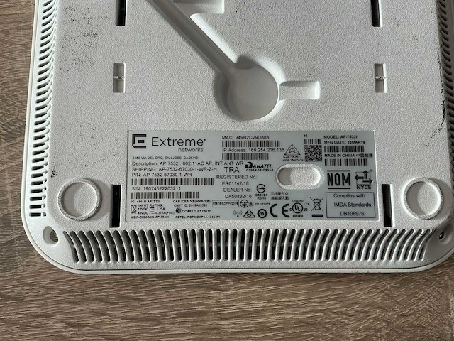 Extreme ap7532i accesspoints (4x) - afbeelding 3 van  4