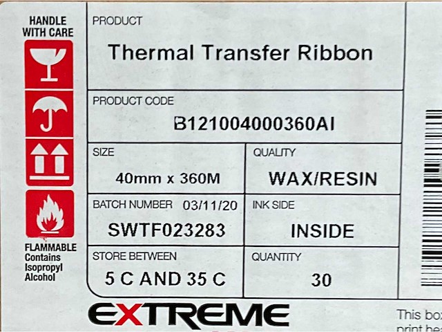 Extreme diverse dozen thermische inktrollen (7x) - afbeelding 5 van  6