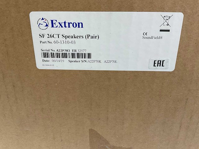 Extron (sf26ct) 6.5” two-way composite back can ceiling speakers (new) (4x) - afbeelding 5 van  9