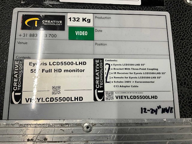 Eyevis lcd5500-lhd 55” full hd monitor (2x) - afbeelding 9 van  9