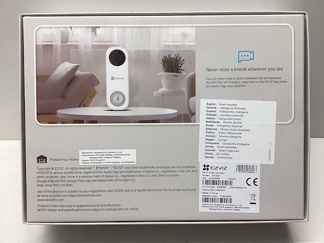 Ezvis - db1 pro wired - deurbel - afbeelding 2 van  4