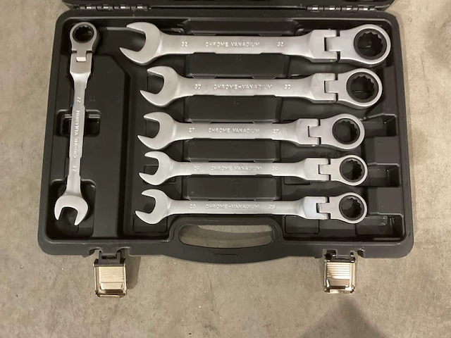 F tools professional 22pcs flexible gear wrench steek en ratelringsleutel - afbeelding 5 van  6