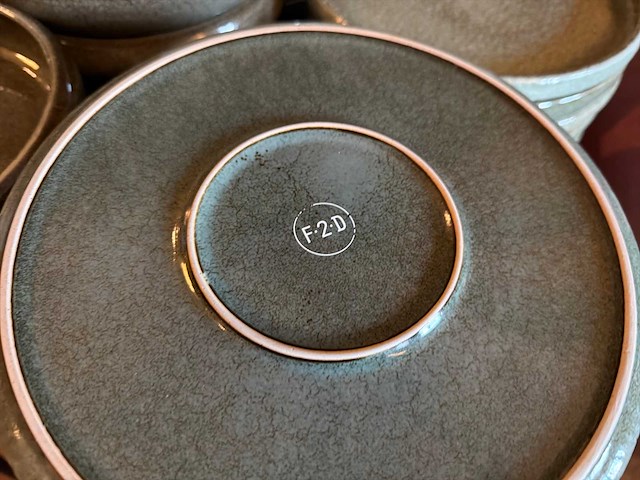 F•2•d partij borden/kommetjes (63x) - afbeelding 4 van  4