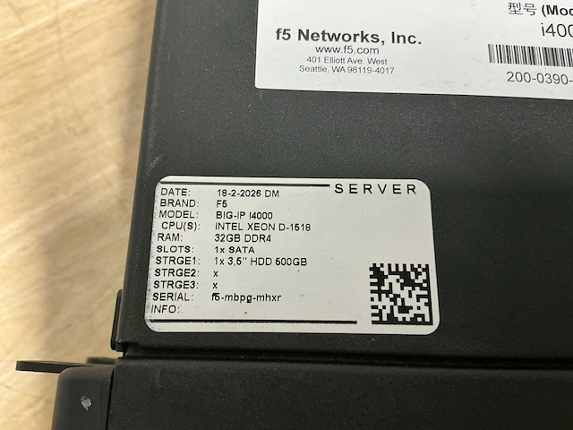 F5 big-ip i4000 netwerk regelaar (2x) - afbeelding 5 van  6