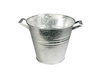 Fa emmer zinc 28x24cm with handle 8/box (164x) - afbeelding 1 van  1