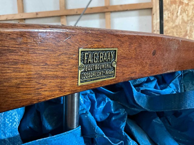 Fa. g.baay - klassieke zeilboot met trailer - afbeelding 2 van  3