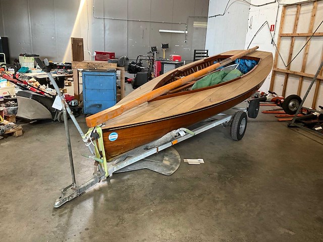 Fa. g.baay - klassieke zeilboot met trailer - afbeelding 3 van  3
