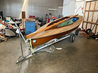 Fa. g.baay - klassieke zeilboot met trailer - afbeelding 3 van  3