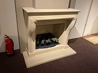 Faber sylverton natuursteen schouw met elektrische kachel zonder afstandsbediening - afbeelding 1 van  5