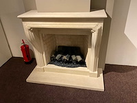 Faber sylverton natuursteen schouw met elektrische kachel zonder afstandsbediening - afbeelding 3 van  5