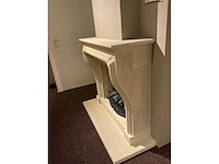 Faber sylverton natuursteen schouw met elektrische kachel zonder afstandsbediening - afbeelding 4 van  5