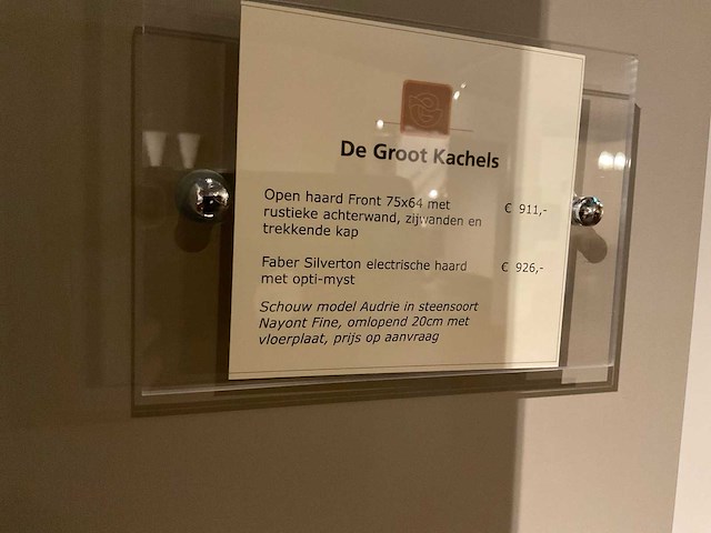 Faber sylverton natuursteen schouw met elektrische kachel zonder afstandsbediening - afbeelding 5 van  5