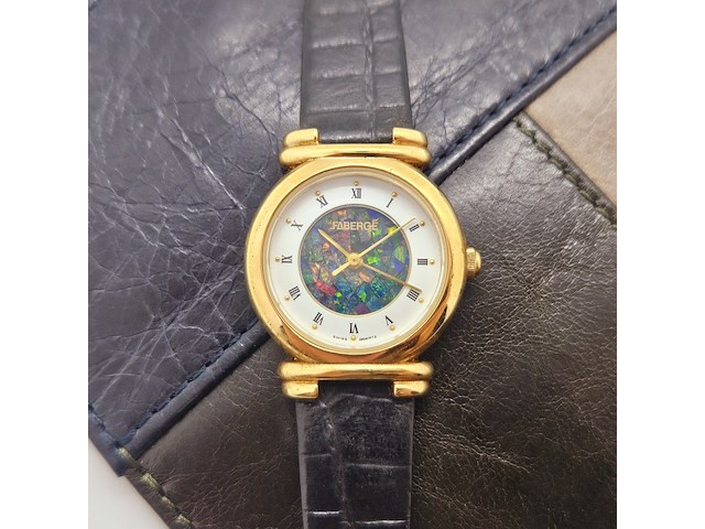 Fabergé 9014 dameshorloge met opaal wijzerplaat - afbeelding 1 van  5