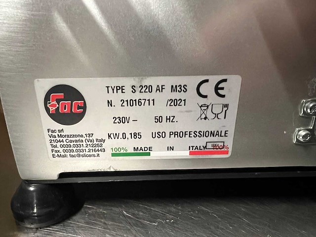 Fac - snijmachine - afbeelding 3 van  3