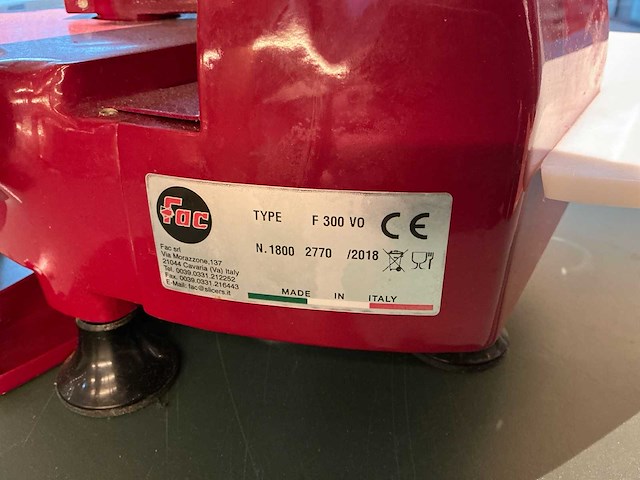 Fac (italië) - 2018 - f 300 vo - vliegwiel snijmachine - afbeelding 8 van  13