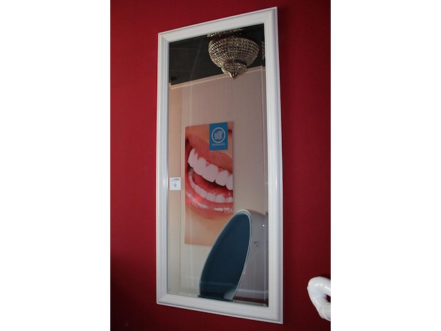 Facet geslepen spiegel in lijst, afm. 73 x 160 cm. - afbeelding 3 van  3