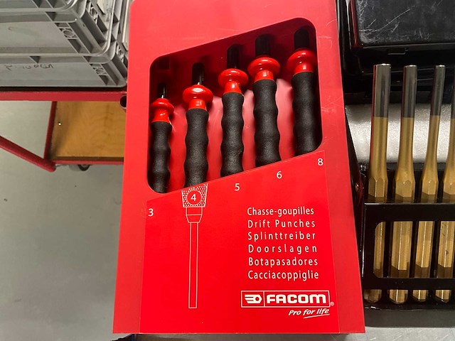 Facom & rennsteig centerpunch set (5x) - afbeelding 2 van  3