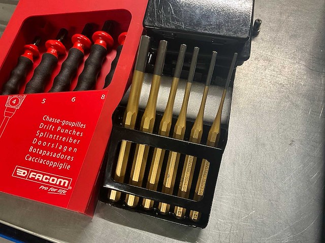 Facom & rennsteig centerpunch set (5x) - afbeelding 3 van  3