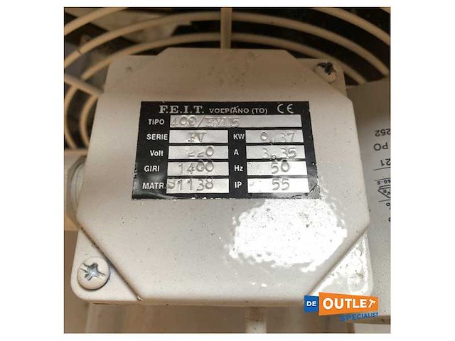 Fact fv400 1400giri engine room ventilator 230v - 50 hz - afbeelding 6 van  6