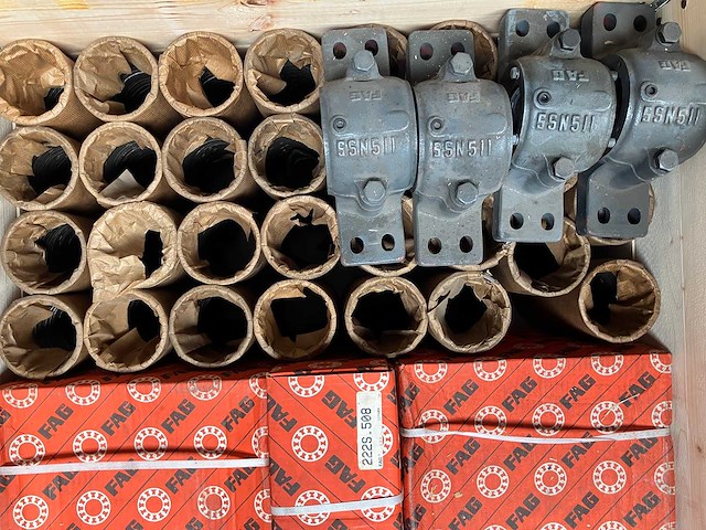 Fag - partij lagers en gietijzeren lagerhuizen 441kg - afbeelding 4 van  7