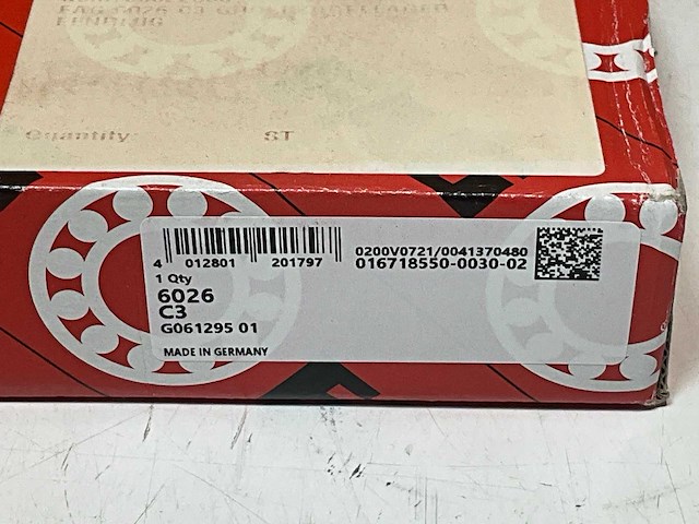 Fag 6026 c3 kogellager eenrijig - afbeelding 3 van  3