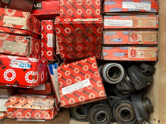Fag, ringfeder, skf, tollok - partij industriële lagers & spanelementen - afbeelding 2 van  10