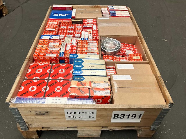 Fag / skf / nachi - partij diverse industriële lagers 241kg - afbeelding 1 van  11