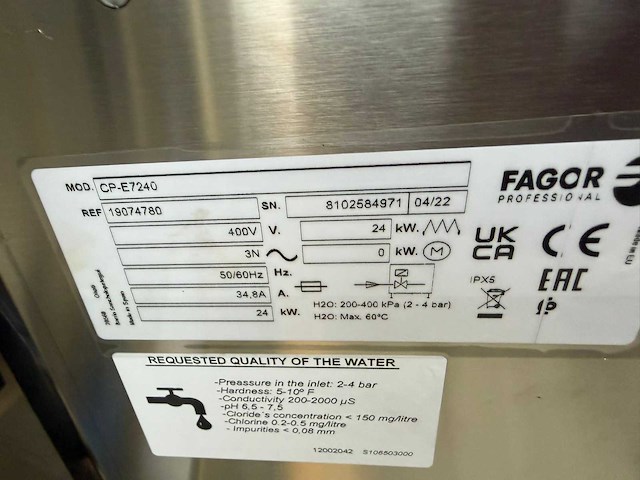 Fagor ongebruikt - pasta koker - bakkooklijn - afbeelding 3 van  3