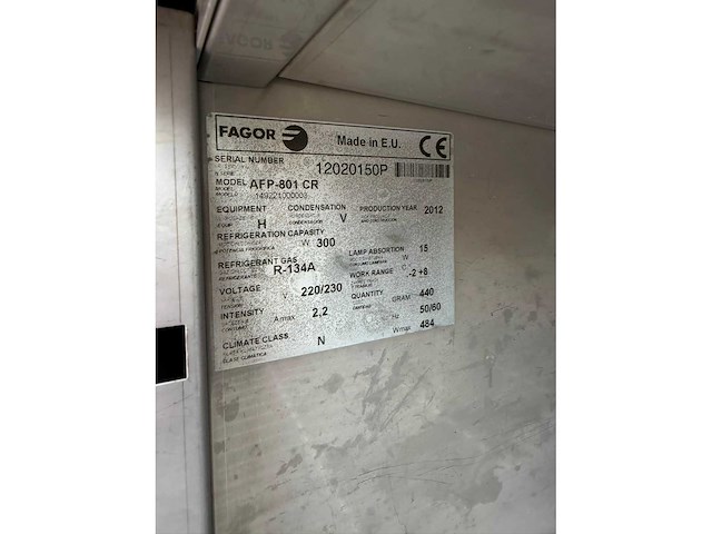 Fagor rvs koelkast - afbeelding 6 van  6