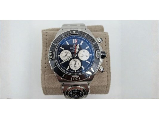 Faillissementsveiling: horloge breitling super chronomat b01 black ring