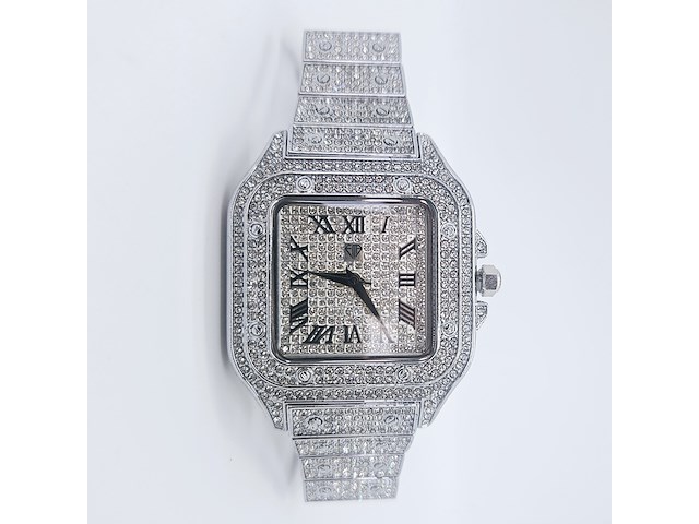 Faisal michelangelo herenhorloge met steentjes - afbeelding 1 van  7