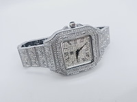 Faisal michelangelo herenhorloge met steentjes - afbeelding 4 van  7