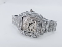 Faisal michelangelo herenhorloge met steentjes - afbeelding 5 van  7