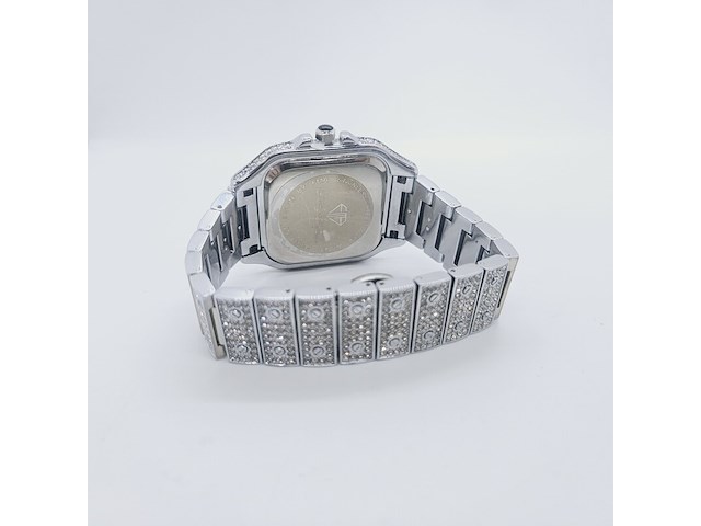 Faisal michelangelo herenhorloge met steentjes - afbeelding 6 van  7