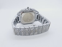 Faisal michelangelo herenhorloge met steentjes - afbeelding 6 van  7