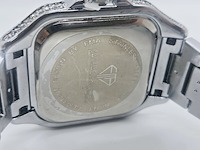 Faisal michelangelo herenhorloge met steentjes - afbeelding 7 van  7