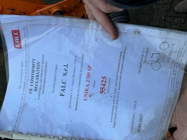Falc unika 2700 sp klepelmaaier - afbeelding 9 van  9