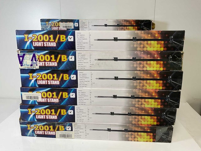 Falcon eyes (i-2001/b) light stands (37x) - afbeelding 1 van  6
