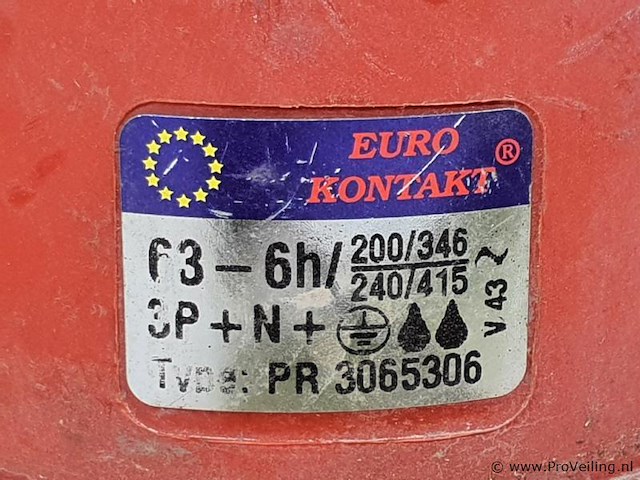 Famatel industriële cee-stekker 14307 - 3 stuks - afbeelding 4 van  12
