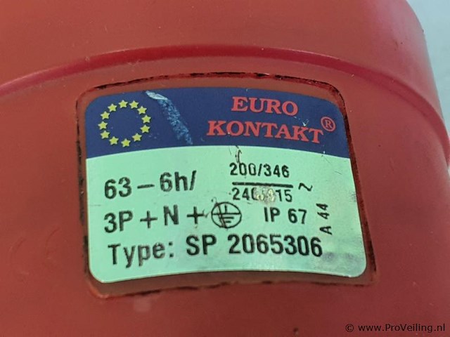 Famatel industriële cee-stekker 14307 - 3 stuks - afbeelding 11 van  12