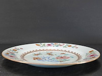 Famille rose chinees porseleinen 18e eeuws bord - afbeelding 3 van  5