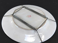 Famille rose medallion-stijl chinees porseleinen wandbord - afbeelding 4 van  5