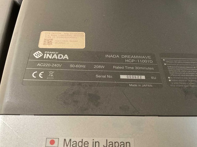 Family inada dreamwave hcp-11001d massagestoel - afbeelding 7 van  8