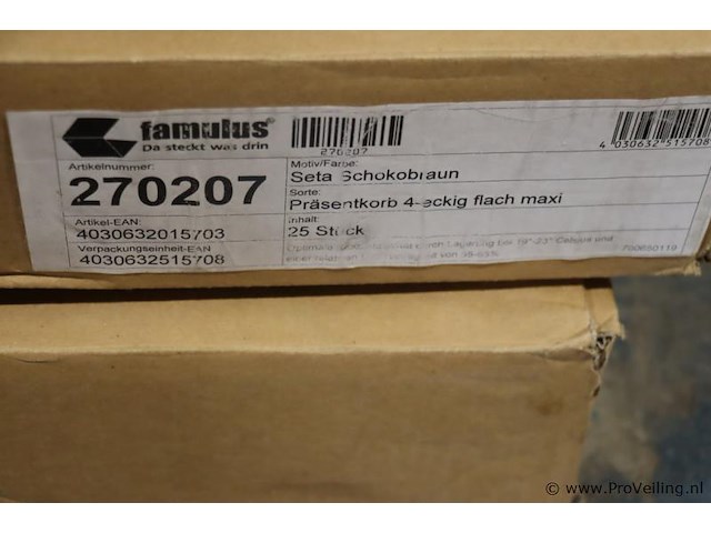 Famulus seta kartonnen dienblad - 2 dozen á 25 stuks - afbeelding 6 van  6