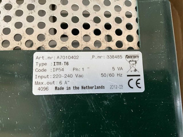 Fancom itm-t6 regelunit regelunit (8x) - afbeelding 6 van  10