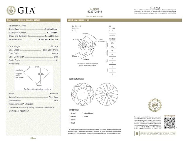 Fancy colour diamant 3.30 carat natuurlijke diamant - afbeelding 4 van  7