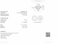 Fancy diamanten lotje 0.91 ct - afbeelding 2 van  3
