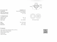 Fancy diamanten lotje 0.91 ct - afbeelding 3 van  3