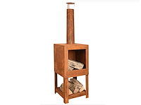 Fancy flames ff521 terras kachel met houtopslag (2x) - afbeelding 1 van  3
